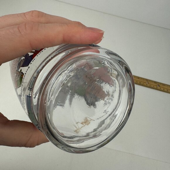 Vtg 1986 McDonalds Mc Vote Clear Drinking Glass Thin Cheese Burger Collectible - Picture 10 of 15